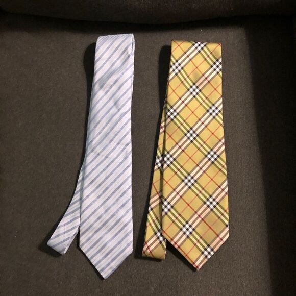 BUNDLE of 2 Burberry Ties - Picture 1 of 5